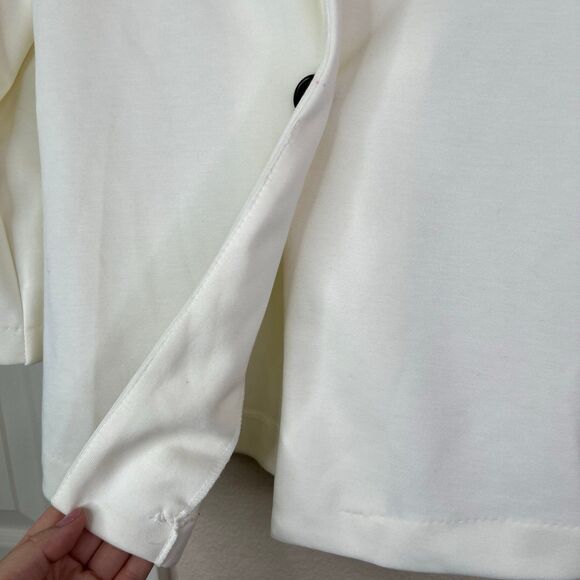 NWT Ny Collection Women’s Blazer 3/4 Sleeve Off White Size Large #641 - Picture 6 of 12